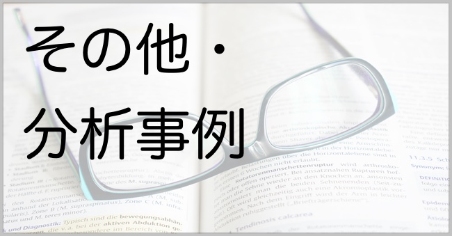 その他・分析事例